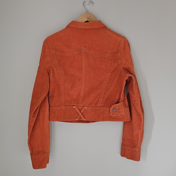 Orange corduroy jacket (size 4) - Picture 5 of 6